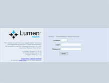 Tablet Screenshot of lumen-presentation-parish.org